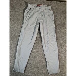 Simms Fishing Pants Mens Small Gray Lightweight Outdoor Hiking Angler